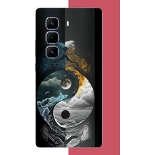 Aksesuarist Infinix Hot 50 Pro Plus+ Uyumlu Yin Yang: Gece ve Gündüz Baskılı Silikon Kılıf