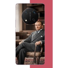 Aksesuarist Honor X9C Uyumlu Atatürk6 Baskılı Silikon Kılıf