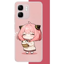 Aksesuarist Infinix Smart 10 Uyumlu Kawaii Küçük Kız Baskılı Silikon Kılıf