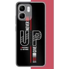 Aksesuarist Infinix Smart 10 Uyumlu Asla Pes Etme Baskılı Silikon Kılıf
