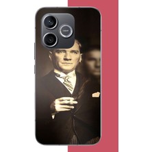 Aksesuarist Honor 600 Uyumlu Atatürk 4 Baskılı Silikon Kılıf