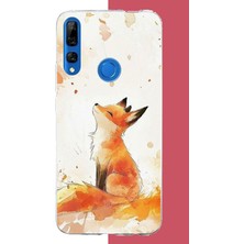 Aksesuarist Honor 9x Uyumlu Tilki Baskılı Silikon Kılıf