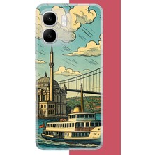 Aksesuarist Infinix Smart 10 Uyumlu Istanbul Baskılı Silikon Kılıf