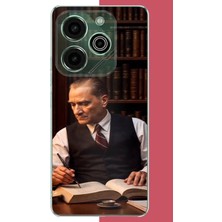 Aksesuarist Tecno Pova 6 Pro Uyumlu Atatürk Makamında Baskılı Silikon Kılıf