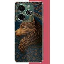 Aksesuarist Tecno Pova 6 Pro Uyumlu Kurt Baskılı Silikon Kılıf