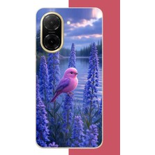 Aksesuarist Redmi A5 Uyumlu Lavanta Kuşu Baskılı Silikon Kılıf
