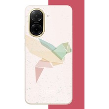 Aksesuarist Redmi A5 Uyumlu Origami Kuş Baskılı Silikon Kılıf
