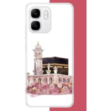 Aksesuarist Infinix Smart 10 Uyumlu Çiçekli Kabe.jpeg Baskılı Silikon Kılıf