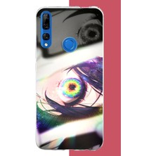 Aksesuarist Honor 9x Uyumlu Anime Göz Baskılı Silikon Kılıf