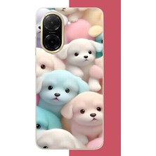 Aksesuarist Redmi A5 Uyumlu Sevimli Renkli Köpek Baskılı Silikon Kılıf