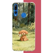 Aksesuarist Honor 9x Uyumlu Peluş Köpek Baskılı Silikon Kılıf