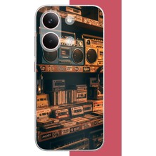 Aksesuarist Poco X8 Pro Max Uyumlu 90'lar Kaset Baskılı Silikon Kılıf