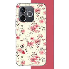 Aksesuarist Honor 600 Uyumlu Kırmızı Pattern Baskılı Silikon Kılıf