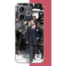 Aksesuarist Honor 600 Uyumlu Atatürk 3 Baskılı Silikon Kılıf