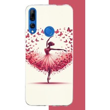 Aksesuarist Honor 9x Uyumlu Kelebekli Balerin Baskılı Silikon Kılıf