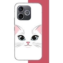 Aksesuarist Honor 600 Uyumlu Kedi Yüzü Baskılı Silikon Kılıf