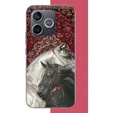 Aksesuarist Honor 600 Uyumlu Türk Halı Baskılı Silikon Kılıf