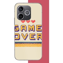 Aksesuarist Honor 600 Uyumlu Game Over Baskılı Silikon Kılıf