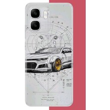 Aksesuarist Infinix Smart 10 Uyumlu Camaro Baskılı Silikon Kılıf