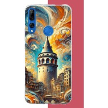 Aksesuarist Honor 9x Uyumlu Galata Baskılı Silikon Kılıf