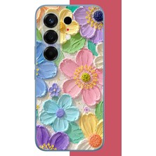 Aksesuarist Tecno Camon 50 Pro Uyumlu Pastel Çiçek Dokusu Baskılı Silikon Kılıf