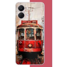 Aksesuarist Tecno Spark Go 3 Uyumlu Taksim Tramvay Baskılı Silikon Kılıf