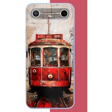 Aksesuarist Tecno Spark Slim 5g Uyumlu Taksim Tramvay Baskılı Silikon Kılıf