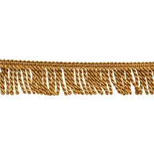 PÜSKÜLCÜ Gold Sarı Bulyon Saçak Püskül Şerit 6 cm - 5 Metre