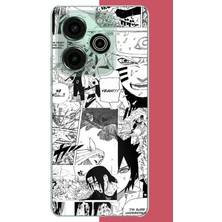 Aksesuarist Tecno Pova 6 Pro Uyumlu Naruto Kolaj Baskılı Silikon Kılıf