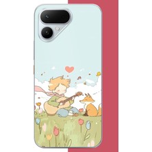 Aksesuarist Tecno Pova Curve 2 Uyumlu Gitarlı Küçük Prens Baskılı Silikon Kılıf