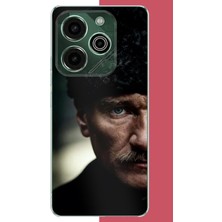 Aksesuarist Tecno Pova 6 Pro Uyumlu Atatürk4 Baskılı Silikon Kılıf