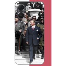 Aksesuarist Tecno Spark Go 2 Uyumlu Atatürk 3 Baskılı Silikon Kılıf
