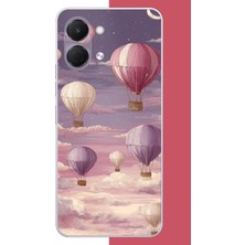 Aksesuarist Tecno Spark Go 3 Uyumlu Uçan Balon Baskılı Silikon Kılıf