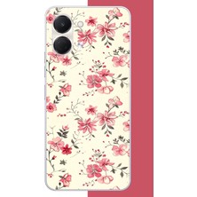 Aksesuarist Tecno Spark Go 3 Uyumlu Kırmızı Pattern Baskılı Silikon Kılıf