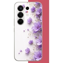 Aksesuarist Tecno Camon 50 Uyumlu Lavanta Zarafeti Baskılı Silikon Kılıf
