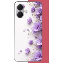 Aksesuarist Tecno Spark Go 2 Uyumlu Lavanta Zarafeti Baskılı Silikon Kılıf