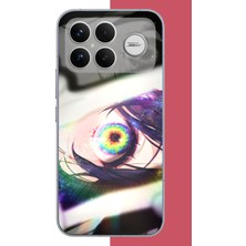 Aksesuarist Poco F8 Ultra Uyumlu Anime Göz Baskılı Silikon Kılıf