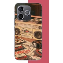 Aksesuarist Honor 600 Uyumlu 90'lar Kaset2 Baskılı Silikon Kılıf