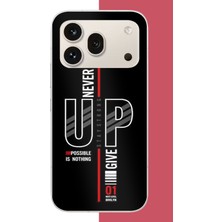 Aksesuarist Honor 600 Pro Uyumlu Asla Pes Etme Baskılı Silikon Kılıf