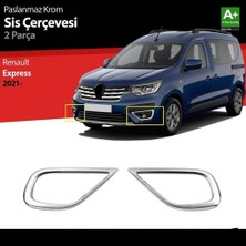 Tuna Oto Renault Express Ile Uyumlu Sis Farı Çerçevesi Krom 2021 2022 2023 2024 2025 2026