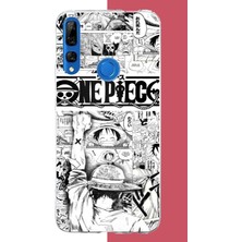 Aksesuarist Honor 9x Uyumlu Onepiece Kolaj Baskılı Silikon Kılıf