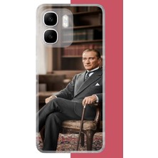 Aksesuarist Infinix Smart 10 Uyumlu Atatürk6 Baskılı Silikon Kılıf