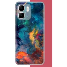Aksesuarist Infinix Smart 10 Uyumlu Renklerin Dansı Baskılı Silikon Kılıf