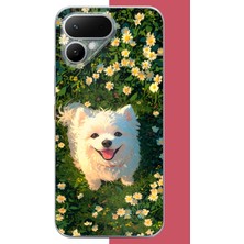 Aksesuarist Tecno Pova Curve 2 Uyumlu Kaniş Köpek Baskılı Silikon Kılıf