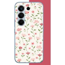 Aksesuarist Tecno Camon 50 Pro Uyumlu Pembe Çiçekli Pattern1 Baskılı Silikon Kılıf