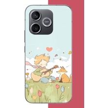 Aksesuarist Honor 600 Uyumlu Gitarlı Küçük Prens Baskılı Silikon Kılıf