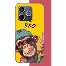 Aksesuarist Honor 600 Uyumlu Barış Kardeşim Baskılı Silikon Kılıf
