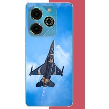 Aksesuarist Tecno Pova 6 Pro Uyumlu Gökyüzüne Yükseliş Baskılı Silikon Kılıf