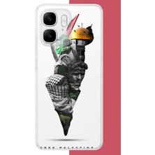 Aksesuarist Infinix Smart 10 Uyumlu Filistin Harita Baskılı Silikon Kılıf