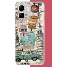 Aksesuarist Infinix Smart 10 Uyumlu Travel2 Baskılı Silikon Kılıf